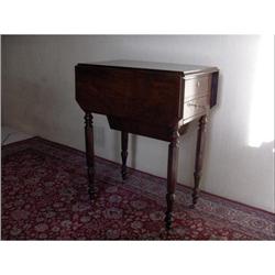 Solid Rosewood Sewing table c1830 #1465683