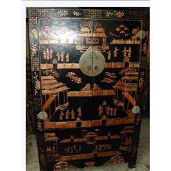 oriental lacquer armoire/cabinet #1465685