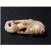 Image 1 : 18th. century white jade carving in shape of #1465866