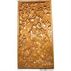 Fabulous 3D Teak Indian Carving c1940 #1466132