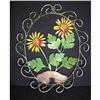 Image 1 : Four Tole Flower Wall  Hangings #1466341