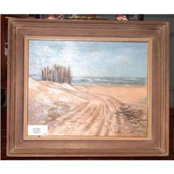 Original Oil on Canvas Maritime Coastal Scene #1471721