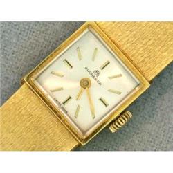 Bucherer 18k 17 Jewels Square face Lady's watch#1471733