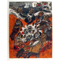 Theo Tobiasse, Signed Lithograph judaica #1471748