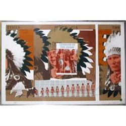 Ronald Stein S/N Serigraph, 1967 Am Indians #1471809