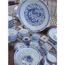 Set of Chinese Rice Plates and Bowls  #1471862