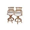 Image 1 : Pair of rattan stools-midcentury, modern #1471895