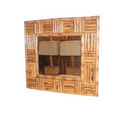 Bamboo mirror - midcentury, modern, retro #1471896