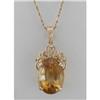Image 1 : 14K Citrine Pendant/Enhancer #1472113