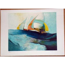 Claude Gaveau, High Seas, Signed Litho #1472460