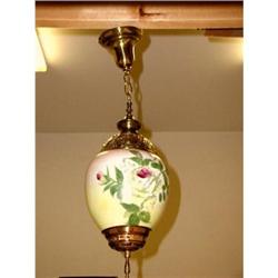 Porcelain Brass Chandelier Hand Painted #1485942