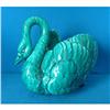 Image 1 : Minton Majolica Turquoise Swan Jardinière c1875#1485969