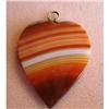 Image 1 : VICTORIAN SCOTTISH AGATE HEART PENDANT #1485991