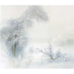 "Winter" very soft watercolor by  Stoliarova #1486059