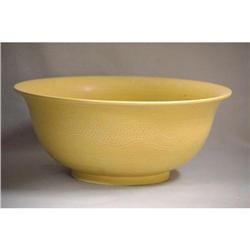 Large  chinese  yellow  glazed  porcelain  #1486104