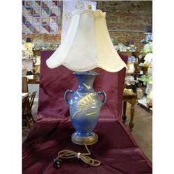 Vintage Roseville Freesia Lamp--Works! #1486130