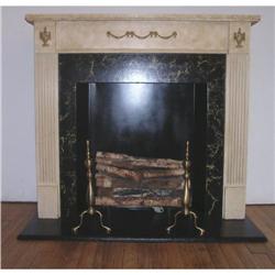 Faux Marble Mantel Place #1486197