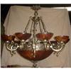 Image 1 : Ten tulips alabaster chandelier #1486366