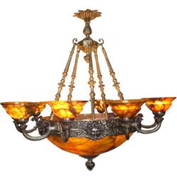 Ten tulips alabaster stone chandelier #1486370