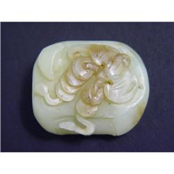 Chinese carved Celadon jade  Pendant #1486405