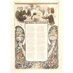 Original Mucha Lithograph,  Le Bout Dela Table,#1486525