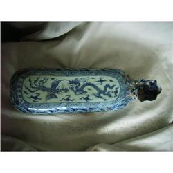 chinese blue and white porcelain pillow #1486555