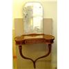 Image 1 : Satin Inlay  Kidney Form Wall Console Table #1486596