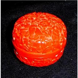 Chinese Export Mini-Cinnabar Box #1486682