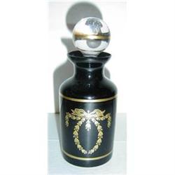 Antique Neo-Classic Black and Gold Scent Bottle#1486698