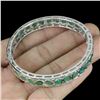Image 3 : Natural Untreated Colombian Emerald Bangle