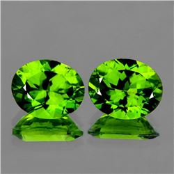 Natural Best AAA Green Peridot Pair 10x8 MM - Flawless