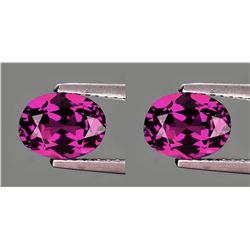 Natural Pinkish Purple Rhodolite Garnet Pair 7x5 MM