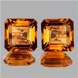 NATURAL GOLDEN ORANGE CITRINE PAIR [IF-VVS]