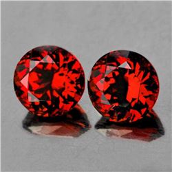 Natural Mandarin Red Orange Spessartite Garnet Pair FL