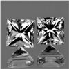 Image 1 : Natural White Sapphire Pair{Flawless-VVS1}