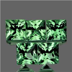 Natural AAA Green Sapphire 5 Pcs[Flawless-VVS]