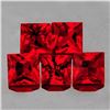 Image 1 : Natural AAA Princess Red Ruby 5 Pcs {Flawless-VVS}