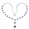 Image 3 : Natural Stunning Brazil Amethyst Necklace - Untreated