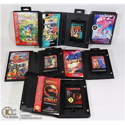 VINTAGE 6 SEGA GENESIS CARTRIDGES
