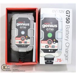 NOCO GENIUS G750 6V & 12V PORTABLE BATTERY CHARGER