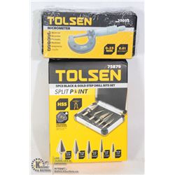 NEW 5PC BLACK & GOLD DRILL BITS