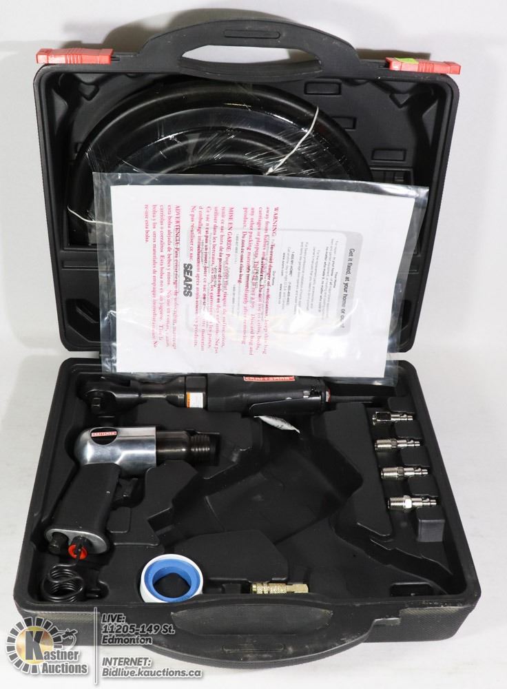 CRAFTSMAN AIR TOOL KIT WITH AIR HAMMER & 3/8" RAT