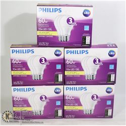 NEW 5 PHILIPS LED 60W LED LIGHT