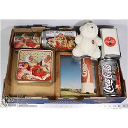 LARGE FLAT OF COCA COLA COLLECTIBLES