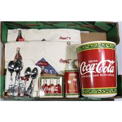 LARGE FLAT OF COCA COLA COLLECTIBLES