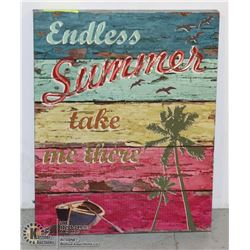 ENDLESS SUMMER TAKE ME THERE LIGHTED WALL HANGING
