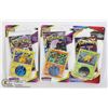 Image 1 : X3 POKEMON BLISTER PACKS, NEW, SEALED