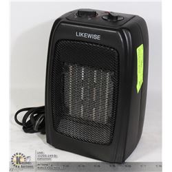 SMALL BLACK LIKEWISE FLOOR/OFFICE HEATER