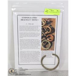 C.1700AD "SLAVE TRADE" BRACELET MONEY