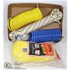 Image 1 : UTILITY ROPES, AIR HOSE, WATER HOSE- ASSORTED BOX